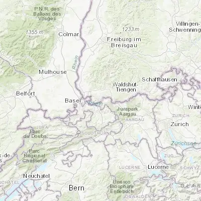 Map showing location of Rheinfelden (47.560130, 7.787150)