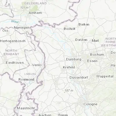Map showing location of Rheurdt (51.466670, 6.466670)