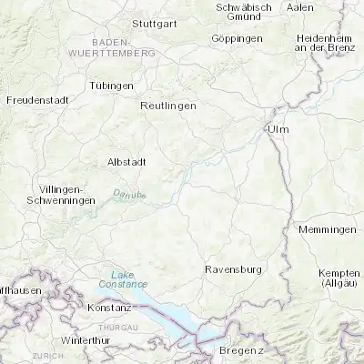 Map showing location of Riedlingen (48.154550, 9.475580)