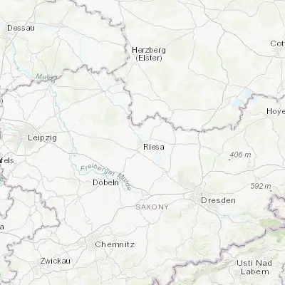 Map showing location of Riesa (51.307770, 13.291680)