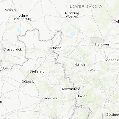 Map showing location of Rinteln (52.186040, 9.079170)