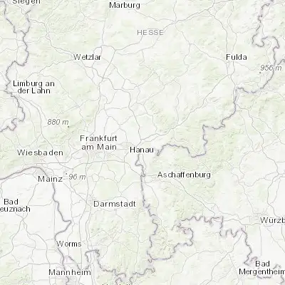 Map showing location of Rodenbach (50.150000, 9.033330)