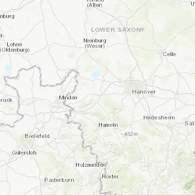 Map showing location of Rodenberg (52.311520, 9.356400)