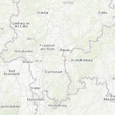 Map showing location of Rodgau (50.026270, 8.885880)