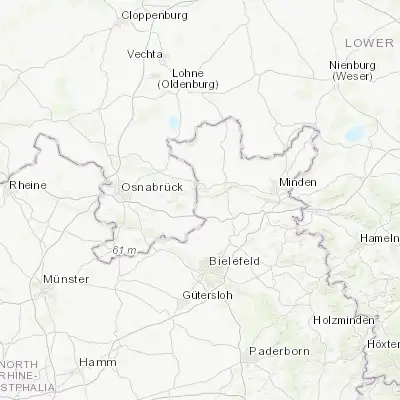 Map showing location of Rödinghausen (52.250000, 8.483330)