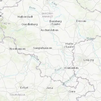Map showing location of Röblingen am See (51.459440, 11.682310)