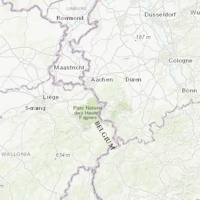 Map showing location of Roetgen (50.650000, 6.200000)