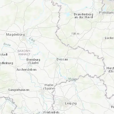 Map showing location of Roßlau (51.887360, 12.241920)