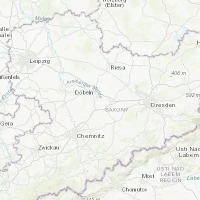 Map showing location of Roßwein (51.065890, 13.183080)