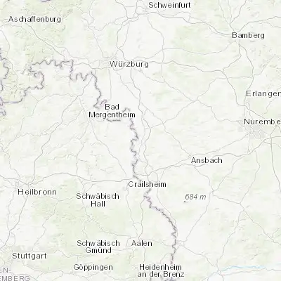 Map showing location of Rothenburg ob der Tauber (49.378850, 10.187110)