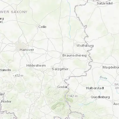 Map showing location of Rothenburg (52.243510, 10.478330)