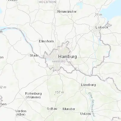 Map showing location of Rothenburgsort (53.535000, 10.040820)