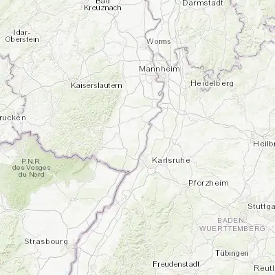 Map showing location of Rülzheim (49.153120, 8.292870)