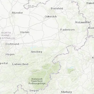Map showing location of Rüthen (51.490900, 8.435960)