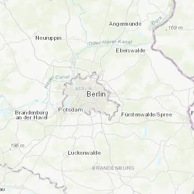 Map showing location of Rummelsburg (52.501460, 13.493400)
