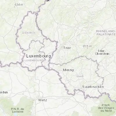 Map showing location of Saarburg (49.606410, 6.543650)