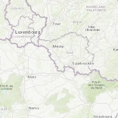 Map showing location of Saarlouis (49.313660, 6.751540)