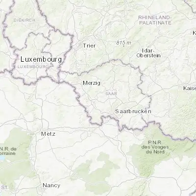 Map showing location of Saarwellingen (49.354300, 6.804870)