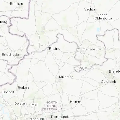 Map showing location of Saerbeck (52.173720, 7.633950)