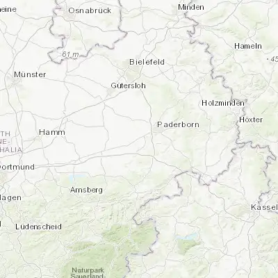 Map showing location of Salzkotten (51.671700, 8.600920)