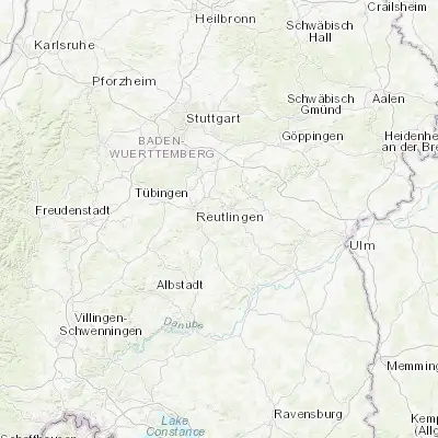 Map showing location of Sankt Johann (48.453970, 9.343960)