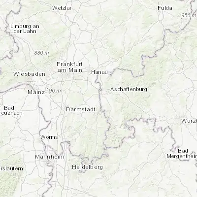 Map showing location of Schaafheim (49.924170, 9.009440)