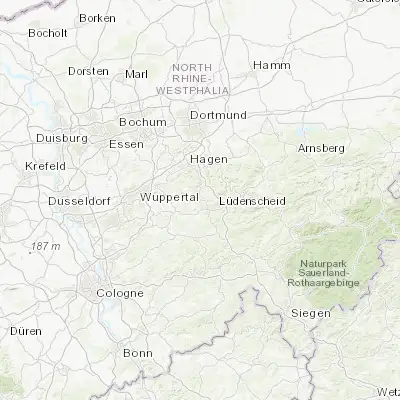 Map showing location of Schalksmühle (51.241200, 7.527900)