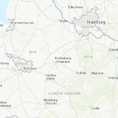 Map showing location of Scheeßel (53.166670, 9.483330)