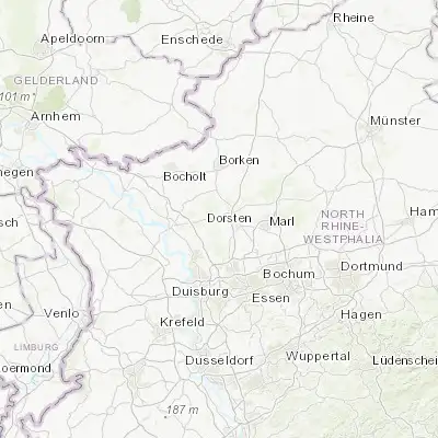 Map showing location of Schermbeck (51.683330, 6.866670)