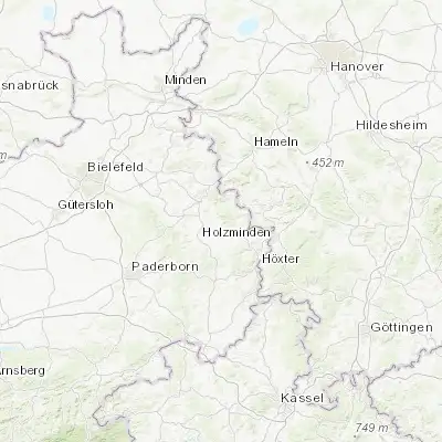 Map showing location of Schieder-Schwalenberg (51.877130, 9.195380)