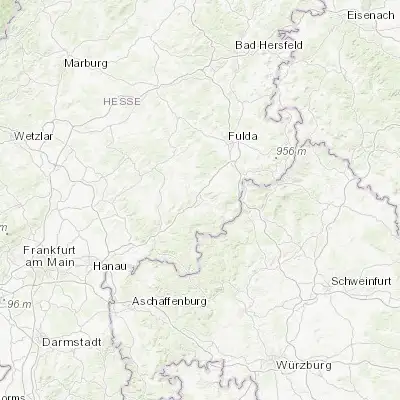 Map showing location of Schlüchtern (50.348910, 9.525320)