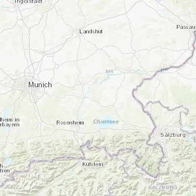 Map showing location of Schnaitsee (48.066670, 12.366670)