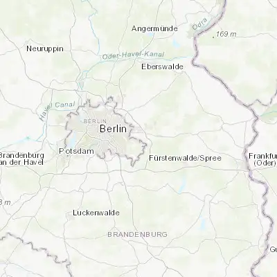 Map showing location of Schöneiche (52.472860, 13.692260)