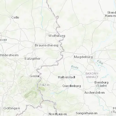 Map showing location of Schöningen (52.138020, 10.967450)