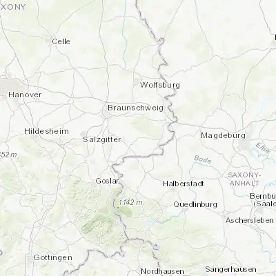 Map showing location of Schöppenstedt (52.143080, 10.774500)
