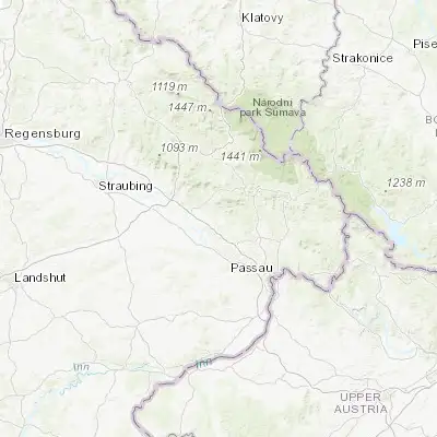 Map showing location of Schöllnach (48.754120, 13.177810)