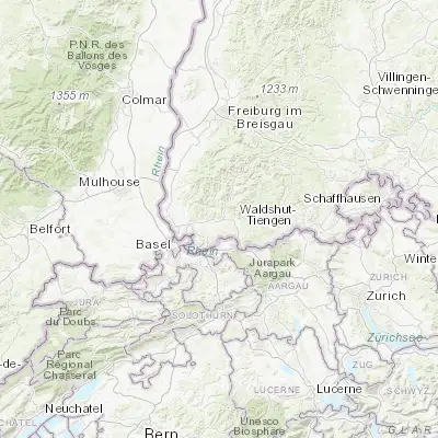 Map showing location of Schopfheim (47.651050, 7.820890)
