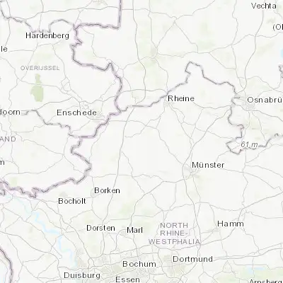 Map showing location of Schöppingen (52.100000, 7.233330)