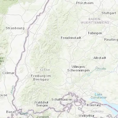 Map showing location of Schramberg (48.223990, 8.385830)