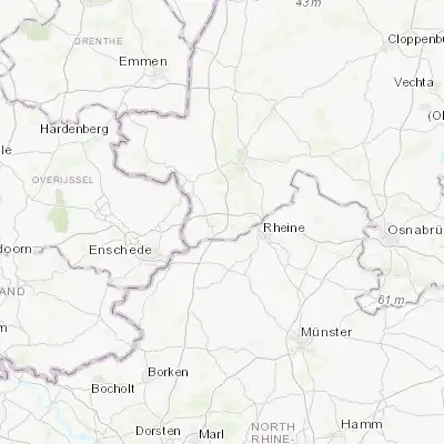 Map showing location of Schüttorf (52.322810, 7.221760)