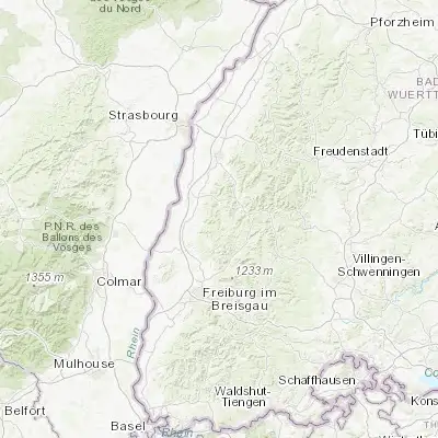 Map showing location of Schuttertal (48.266670, 7.950000)