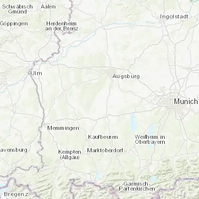 Map showing location of Schwabmünchen (48.179280, 10.756750)