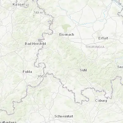 Map showing location of Schwallungen (50.692600, 10.357060)