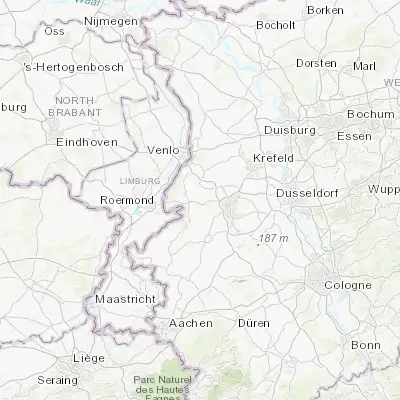 Map showing location of Schwalmtal (51.216670, 6.266670)