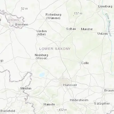 Map showing location of Schwarmstedt (52.677940, 9.617670)