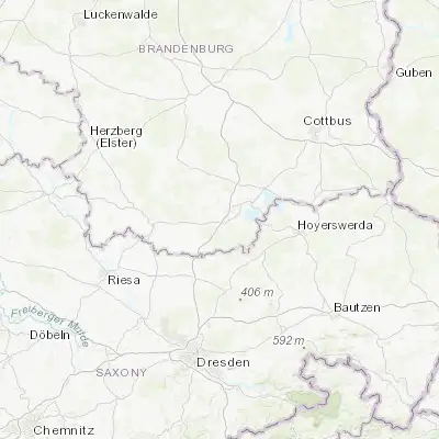 Map showing location of Schwarzheide (51.476710, 13.855590)