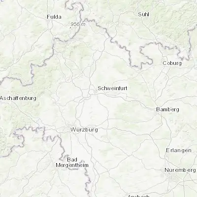 Map showing location of Schwebheim (49.990360, 10.247760)