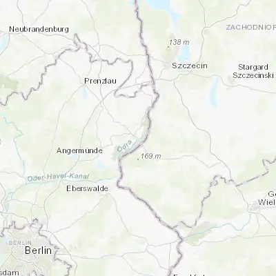 Map showing location of Schwedt (Oder) (53.059630, 14.281540)