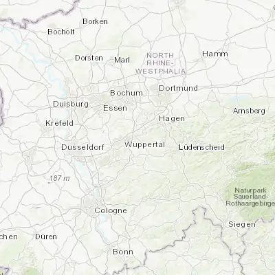 Map showing location of Schwelm (51.286350, 7.293880)