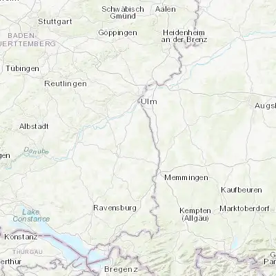 Map showing location of Schwendi (48.174240, 9.975410)